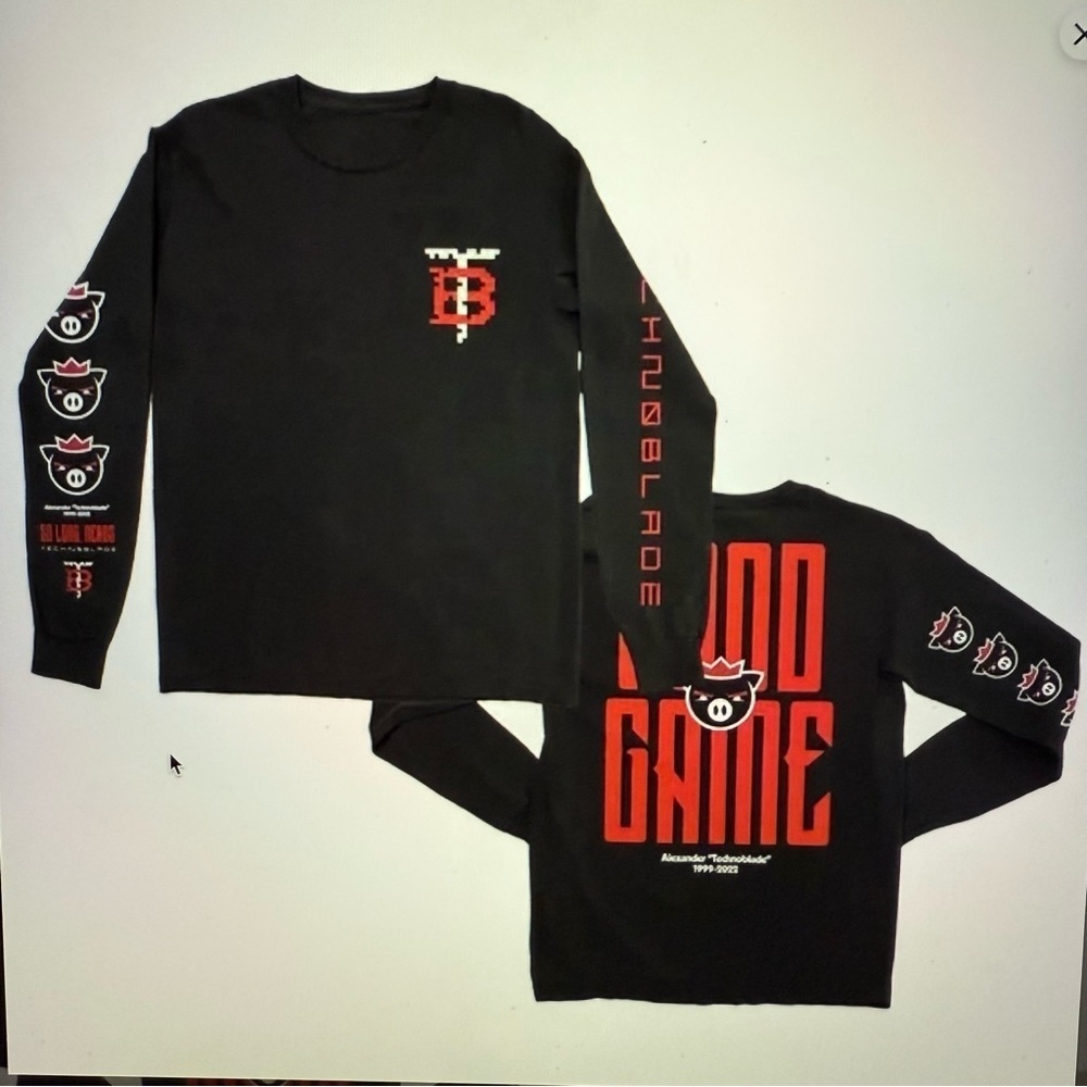 Techno blade Merch Sweatshirt Good Game Long Sleeve t shirt men’s L